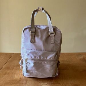 Beige small backpack
